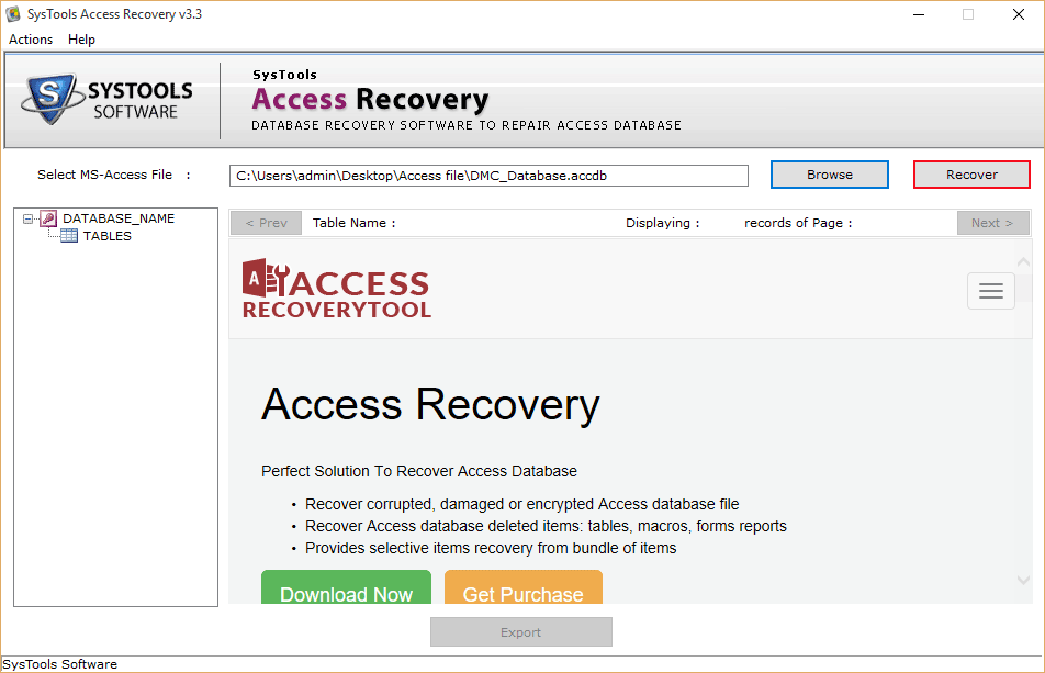 recover items